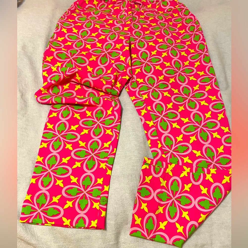 Katherine Way ladies 8 coastal resort golf sportswear colorful spandex stretch